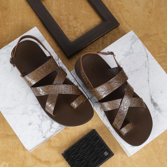 Men Brown Casual Sandals