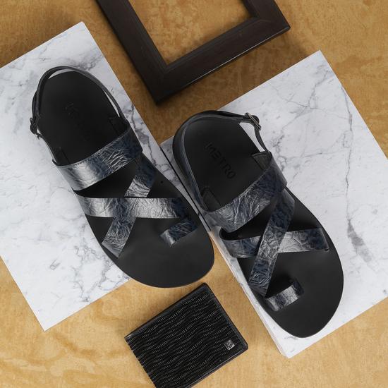 Men Blue Casual Sandals