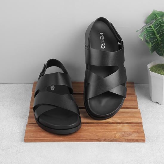 Men Black Casual Sandals