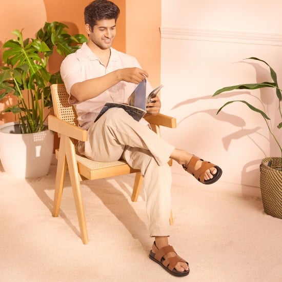 Men Tan Casual Sandals