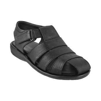 Walkway Men Black Casual Sandals(SKU: 18-90761-11-42)