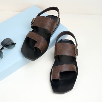Walkway Men Brown Casual Sandals(SKU: 18-909-12-40)