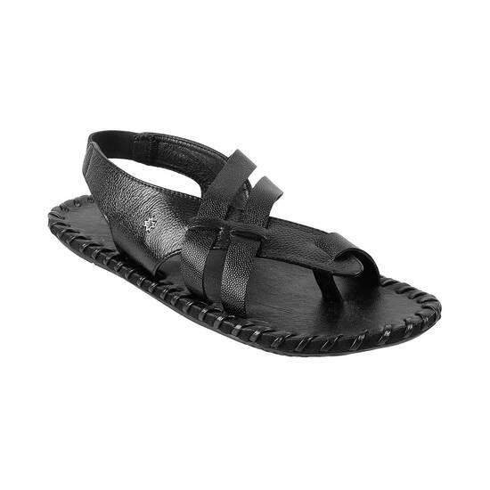 Metro Black Casual Sandals