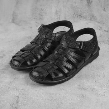 Metro Men Black Casual Sandals(SKU: 18-923-11-40)