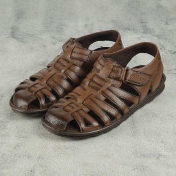 Metro Men Tan Casual Sandals(SKU: 18-923-23-40)