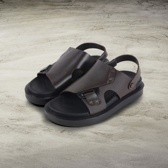 Men Brown Casual Sandals