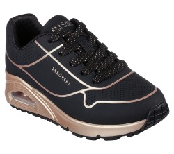 SKECHERS Los Angeles Goldworth ブラック【新品】 skechers los angeles air-cooled memory foam