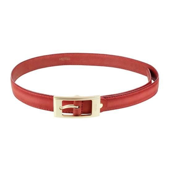 Women Red Belts Pin Buckle