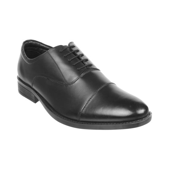 Men Black Formal Oxford