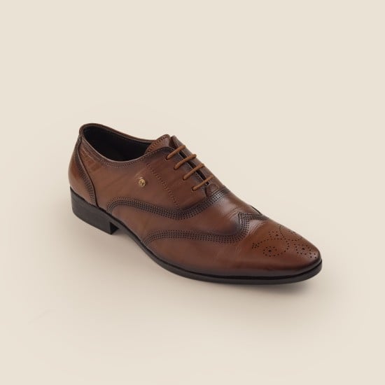 Men Tan Formal Brogue