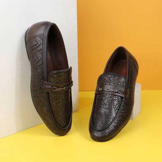 Men Brown Formal Moccasin