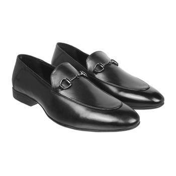 Metro Men Black Formal Moccasin(SKU: 19-35-11-42)