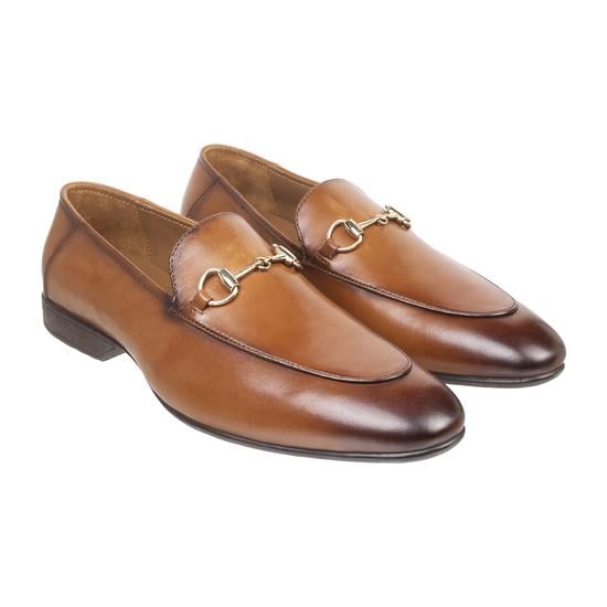 Men Tan Formal Moccasin