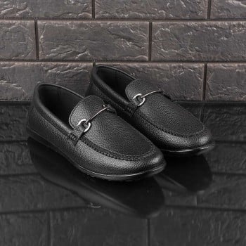 Walkway Men Black Casual Loafers(SKU: 19-379-11-40)