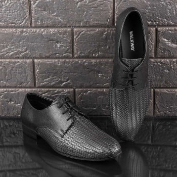 Walkway Men Black Formal Lace Up(SKU: 19-386-11-42)
