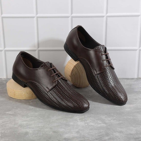 Men Brown Formal Lace Up