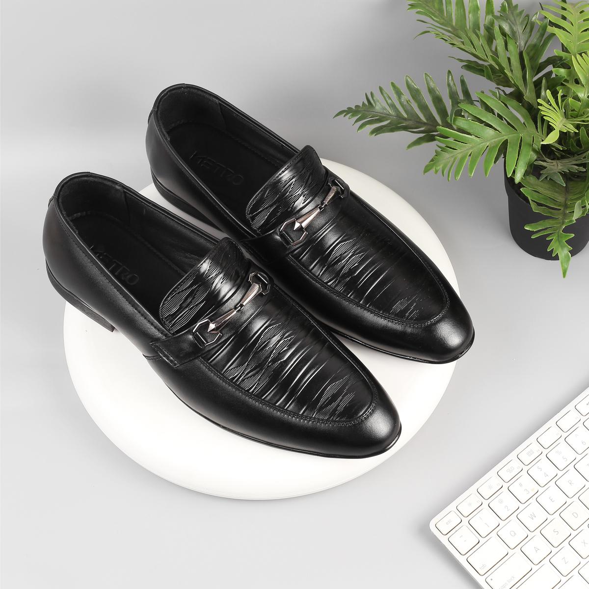 Buy Metro Men Black Formal Slip Ons Online SKU 19 396 11 40 Metro Shoes