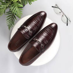 Men Wine Formal Slip Ons