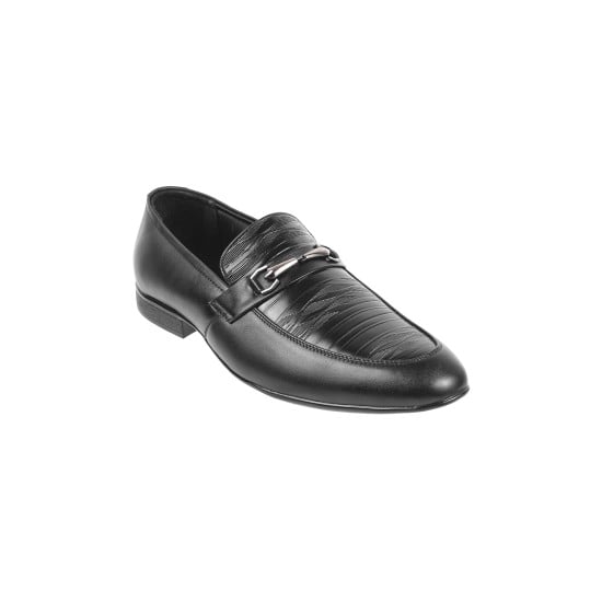Men Black Formal Slip Ons