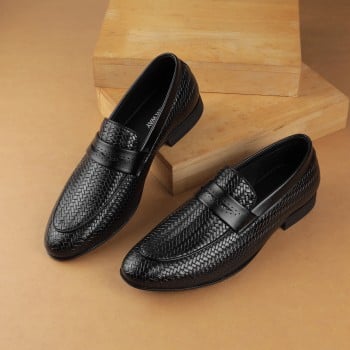 Walkway Men Black Formal Moccasin(SKU: 19-405-11-40)