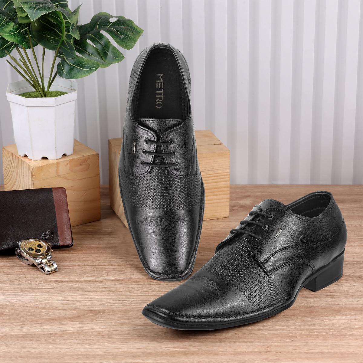 Buy Metro Men Black Formal Lace Up Online SKU 19 428 11 40 Metro Shoes