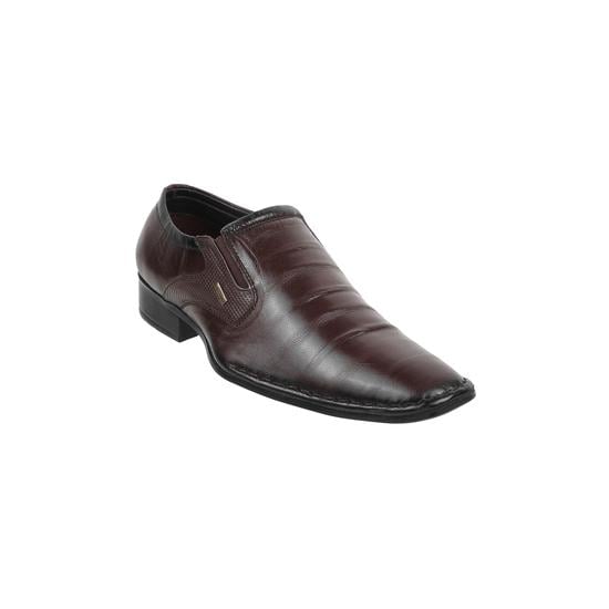 Men Brown Formal Slip Ons