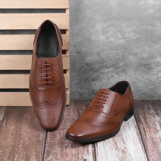 Men Tan Formal Brogue