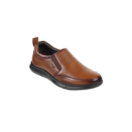 Men Tan Formal Slip Ons