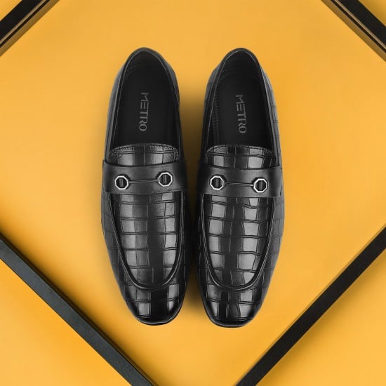 Men Black Casual Loafers