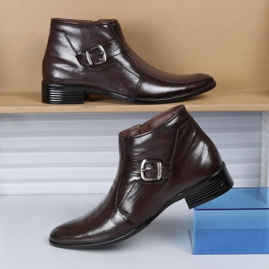 Men Wine Formal Boots