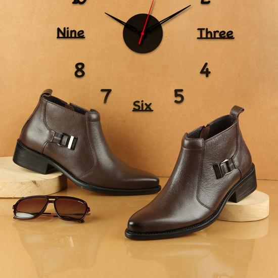 Men Brown Formal Boots