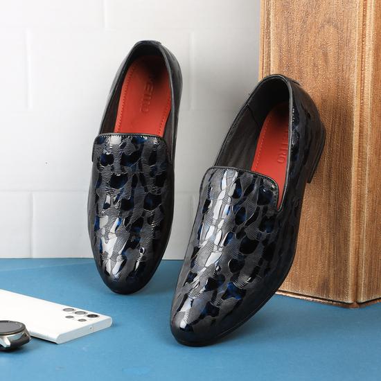 Men Blue Formal Slip Ons