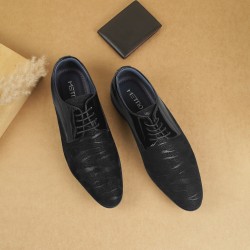 Men Black Party Lace Up