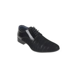 Men Black Party Lace Up