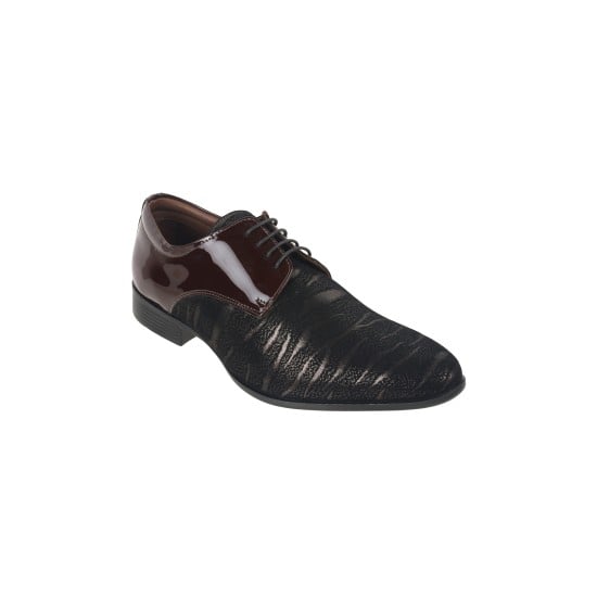 Men Brown Party Lace Up