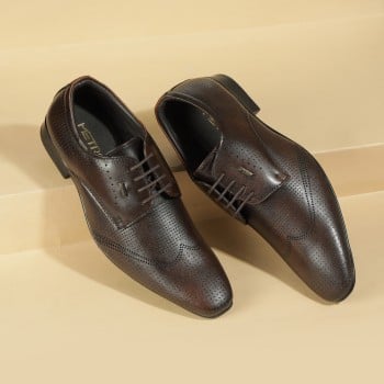 Metro Men Brown Formal Lace Up(SKU: 19-569-12-40)