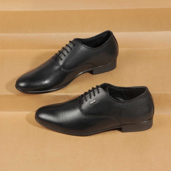 Men Black Formal Lace Up