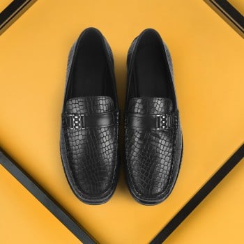 Metro Men Black Formal Moccasin(SKU: 19-590-11-40)