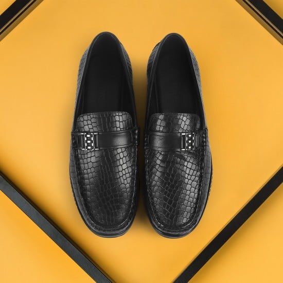 Men Black Formal Moccasin