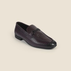 Men Maroon Formal Moccasin