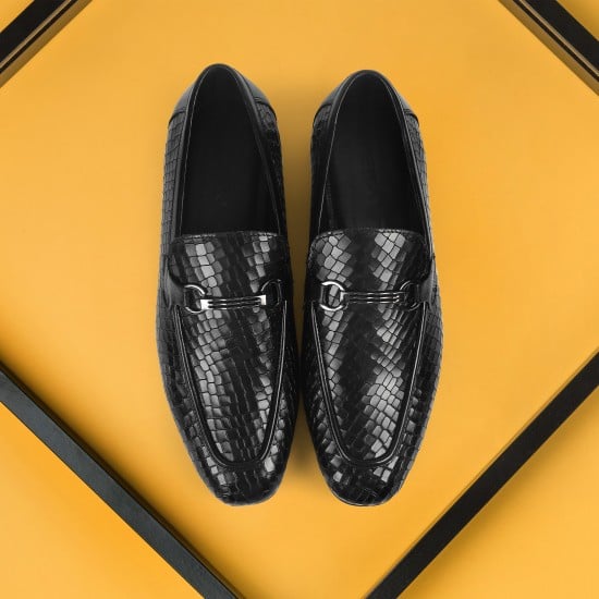 Men Black Formal Moccasin