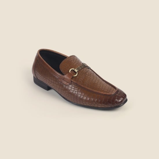 Men Tan Formal Moccasin