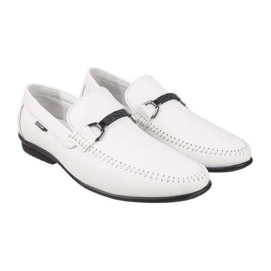 Men White Casual Loafers