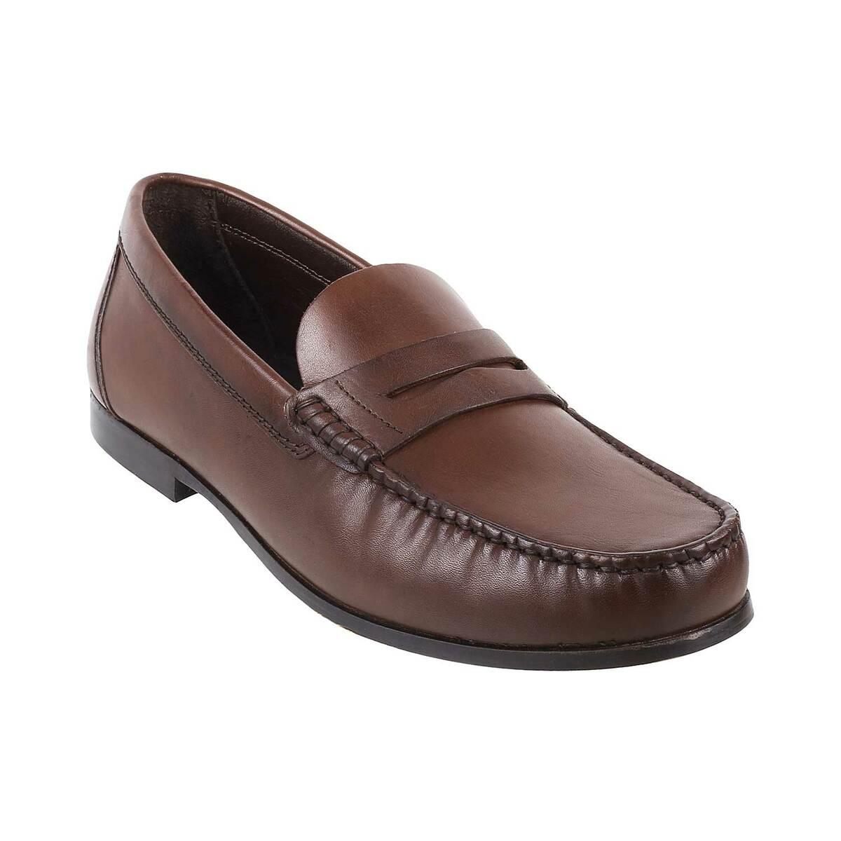 Buy Mochi Men Brown Formal Moccasin Online