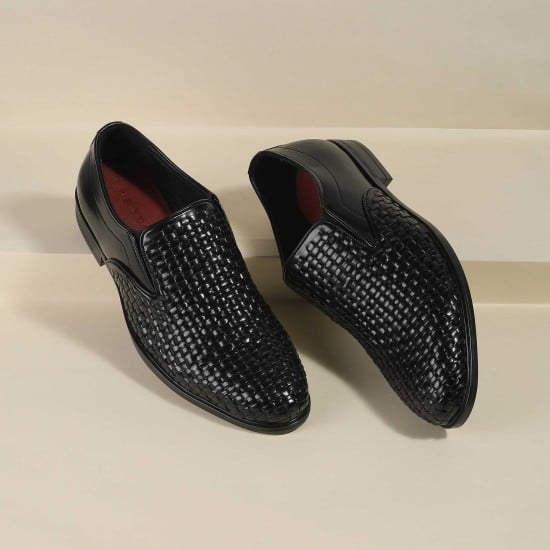 Men Black Party Moccasin