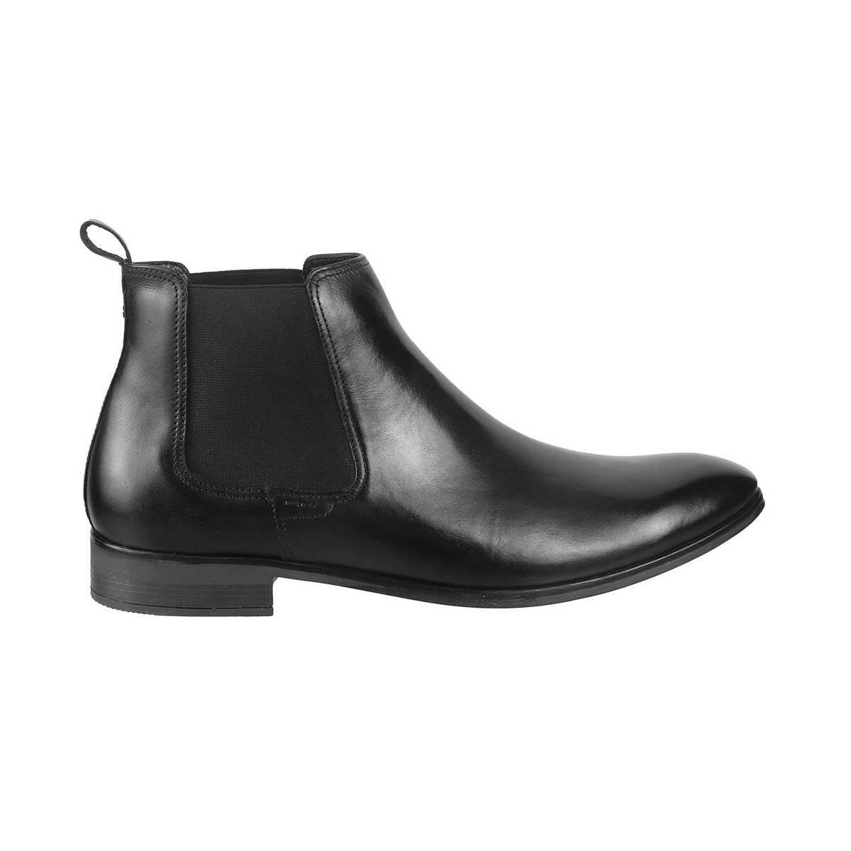 Buy Men Black Formal Boots Online | SKU: 19-6440-11-40-Metro Shoes