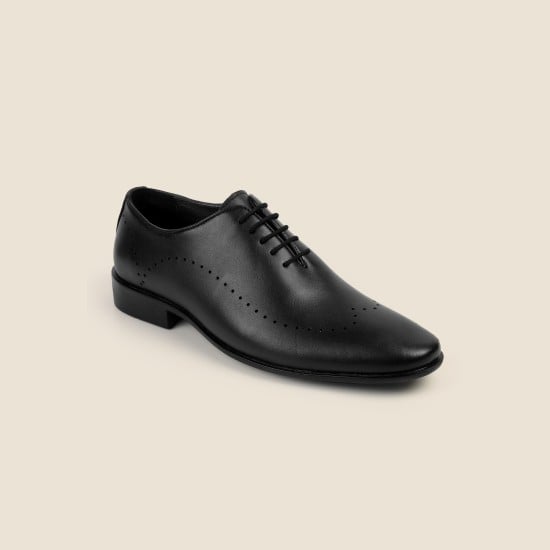 Men Black Formal Lace Up
