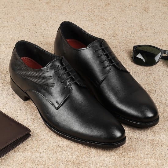 Men Black Formal Lace Up