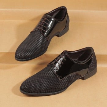 Metro Men Brown Party Lace Up(SKU: 19-649-12-40)