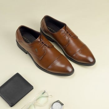 Metro Men Tan Formal Oxford(SKU: 19-651-23-40)